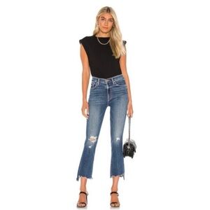 MOTHER the The Insider Crop Step Chew Size 25 Dancing On Coals wash